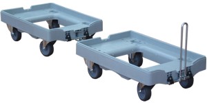 Trolley with handle for boxes 600x400 mm